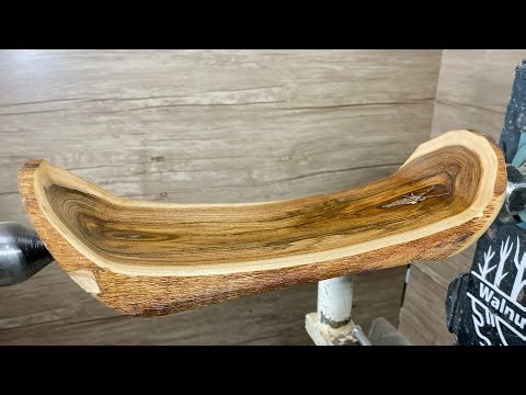 Extreme Woodturning: From Walnut Log to Floating Bowl!
