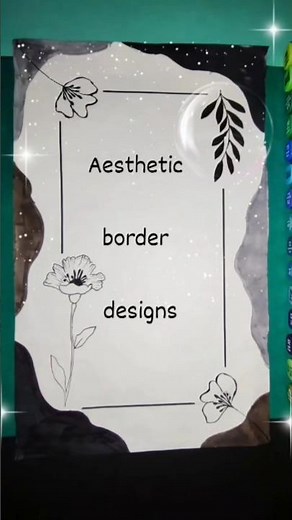 Aesthetic border design/border design/Creative border designs Aesthetic vibes/Easy frontpage designs