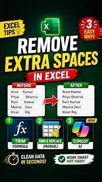 Remove Extra Spaces in Excel 4 Easy Ways Formula Flash Fill Copilot