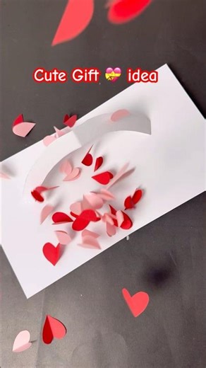 Cute Gift Idea 💖 Heart Card for Valentine’s Day|DIY Craft| I LOVE YOU Pop Up Card|shorts