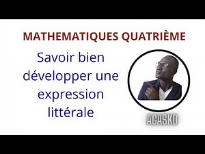 Knowing how to develop an expression.