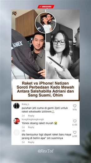 BEDA JAUH! Ohim Dapat iPhone, Salshabilla malah Raket! #shorts #beritaartis #viral