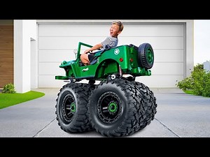 Super Senya Plays with Super Cool Cars | Toy Cars Compilation