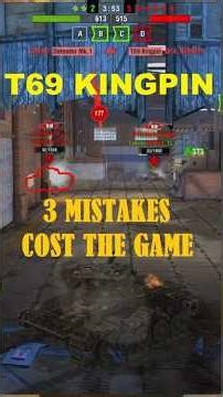 ⚡WoT Blitz — T69 🐧KINGPIN | Industrial🏭Brawl — 3 Mistakes😤 That Cost the Game #wot #wotblitz #game