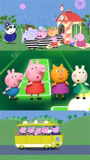 Peppa Pig Transformation dance song Tiles hop edm COVER #6 #shorts #peppapig #shortsfeed