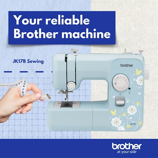 Starting your sewing adventure is easy with Brother’s JK17B Sewing Machine—a reliable option for beginners! 🧵💡 Allow your creativity to soar with its convenient features such as the Quick-set Drop-in Top Bobbin and 4-step Buttonhole functions! Keep focus on your creations with Brother at your side! #Brother #BrotherPH #BrotherAtYourSide | Brother Philippines