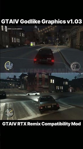 GTA 4 RTX Remix vs Godlike Graphics… INSANE Difference 😱🔥#gta4 #gtaiv