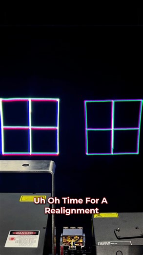 Seeing double? Your laser shouldn’t be 😅 Beam splitting happens, but aligning a Unity laser is quick and easy using flexure or kinematic mounts. More laser tips coming soon 👀 Let us know what you'd like to see in the comments 👇 #lasertips #lasereducation #lasershow #lasers #lasertechnology | Pangolin Systems