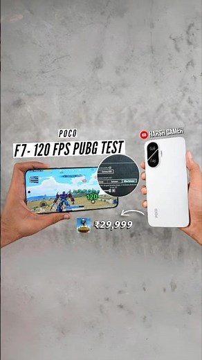 Poco F7 - 120FPS Pubg Test, Heating & Battery Test in 1 Minute 🔥