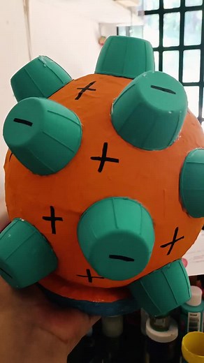 Maqueta del Modelo Atómico de J.J. Thomson