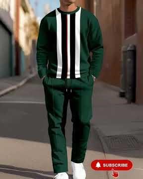 Men’s Casual Color Block Sport Set | Stylish Round Neck Outfit for Everyday & Streetwear 2026