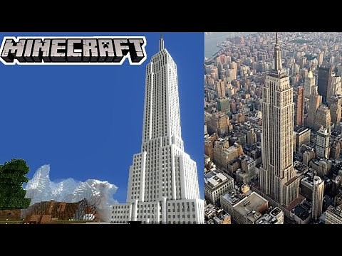 【Minecraft】エンパイア・ステート・ビルディング【ロボットで自動建築】Empire State Building
