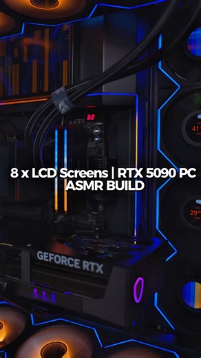8 Screens. One PC #shorts #asmr