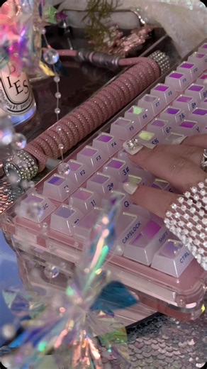 strawberryjam1986 on Instagram: "🍬 @kiiboom.official Phantom98 Pink mechanical Keyboard, link in bio, coupon code:strawberryjam 🍬 silent sakura switches, linear（The volume has been amplified 1,000 times for the video, but in reality, the keypress sound is barely audible to the naked ear.） 🍬 Laser Keycap link in bio . . . . Is this your vibe? Getting addicted to keebs tapping sounds. Crazy obsessive satisfying keebs. #asmr #keyboardasmr #keyboard #customizedkeyboard #cutekeyboard #keyboardart#