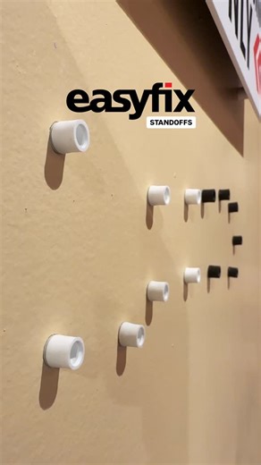 EASYfix standoffs. Noice 🤘😎🤘 ••• Order at signmakertools.ca 🇨🇦✌️🇺🇸 ••• #standoffs #acrylicsigns #signshop | Sign Maker Tools