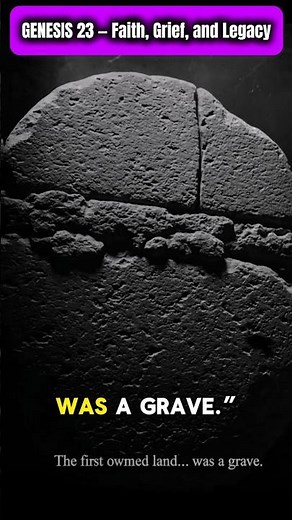 The Cave of Machpelah. A burial stone is sealed.“The first owned land… #bible #storystream #shorts