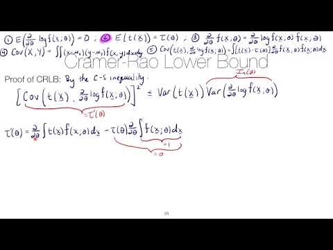 STAT 4520 Unit #5: Proof of the Cramer-Rao lower bound