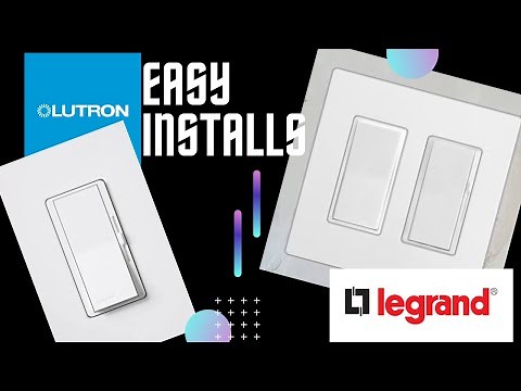 How To Install Lutron Dimmer & Legrand Screwless Wall Plate #homeimprovement #diy