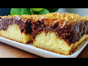 Easy Coconut Cake Recipe! Soft and Moist! Recipe in 5 minutes!