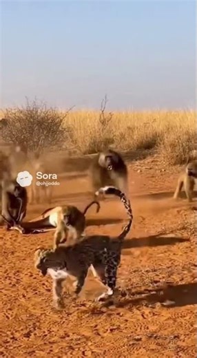 Baboons Save Injured Impala from Leopard 🦍🦌🔥 | Primate’s Courage