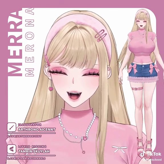 Live2D Rigging Showcase for Vtuber Merra Merona