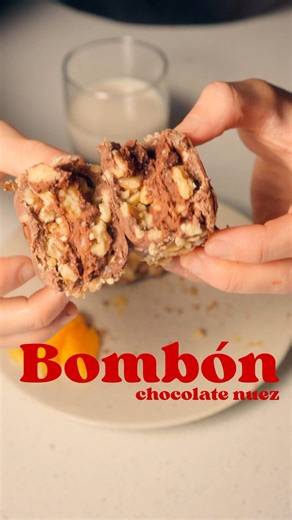How to make a chocolate bonbon filled with walnuts