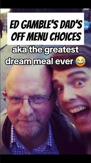 #edgamble reads out his dad's #offmenu menu #jamesacaster #comedy