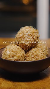 14K views · 104 reactions | Coconut Ice Cream Balls Crispy kataifi...