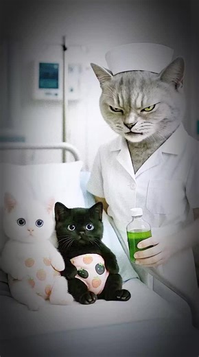 🧪😱Two kittens were switched!! #aicat #cat #funny #animation X