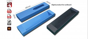 Cardboard Box for Pens to Be Made With Laser Engravers or Manual Cutter. Pen Box Template - Etsy