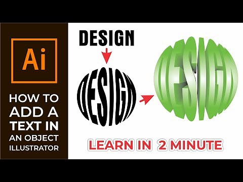 HOW TO ADD A TEXT IN AN OBJECT IN ILLUSTRATOR [ ILLUSTRATOR TUTORIALS ]