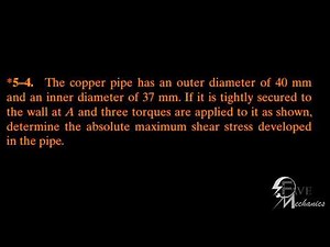 Problem 5-4/5-5/5-6/ Engineering Mechanics Materials