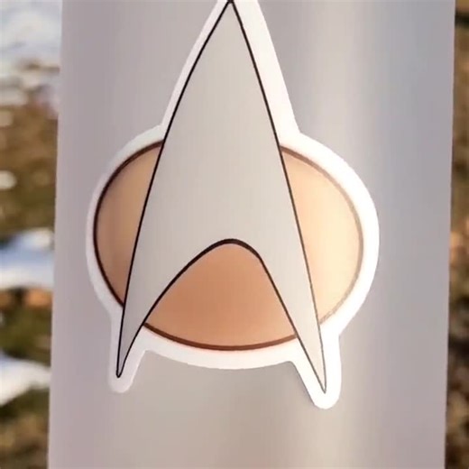 Star Trek Communicator Sticker: TNG Badge Sci-fi Vinyl Decal - Etsy
