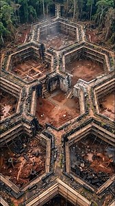 Hidden Jungle Honeycomb to Geometric City: The Transformation 💠🌿 #CourtyardDesign #BeforeAndAfter #HoneycombCity #JungleRestoration #MosaicCity #Transformation #AncientArchitecture #GeometricDesign #IsometricView #Civilization | The Tent Life