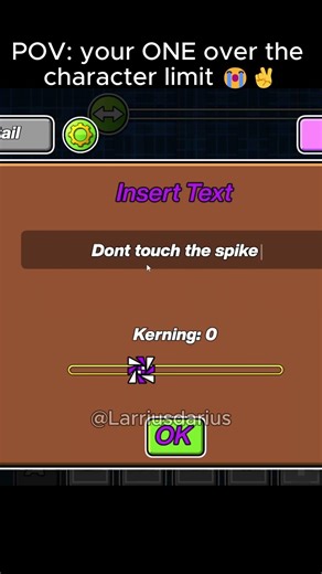 And then you have to create a whole new text box 😑 #geometrydash
