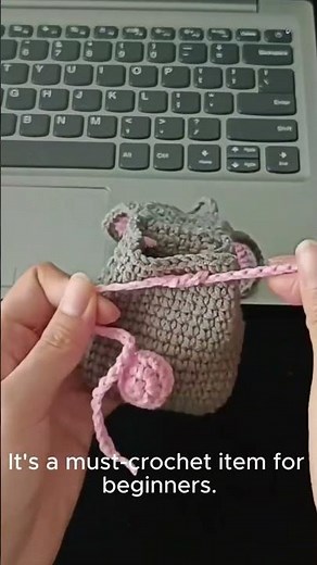 CUTE DIY Bunny Ears Crochet Mini Bag