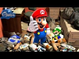 SMG4- Mario Cleans The House
