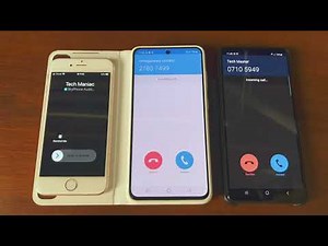 iPhone 6S vs Samsung S21 FE vs Samsung A52 SkyPhone App Triple Incoming Call (iOS 15, Android 12,11)