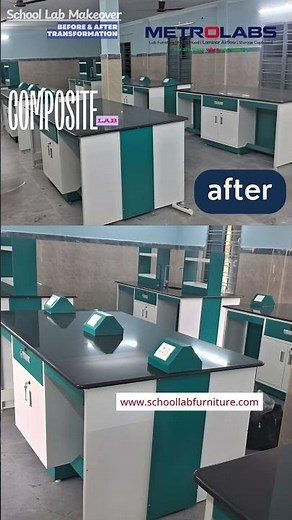 Complete transformation of a school laboratory #metrolabs #schoollabfurniture