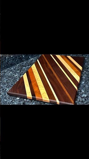 I made a diagonal cutting board #diy #woodworking #cuttingboard