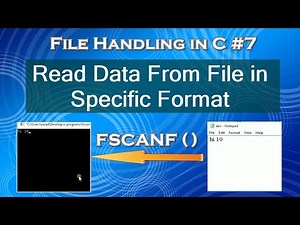 FSCANF() Function in C Programming | How to Read Data From File in Specified Format in C