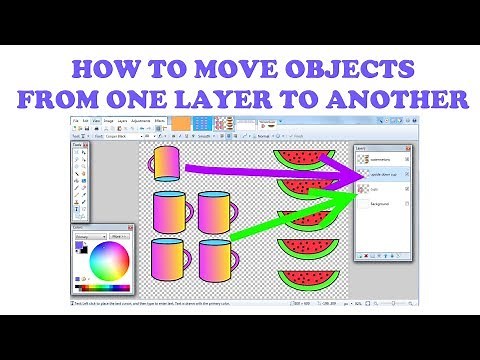 How To Move Objects From One Layer To Another in Paint.net