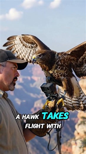 Hawk GoPro POV Finds a Hidden City in the Grand Canyon