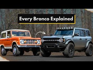 Ford Bronco: Everything you need to know - Full History (Explained) - as quicky as possible
