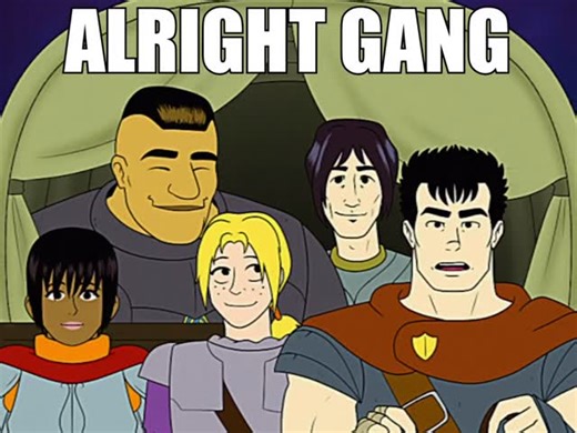 Solid JJ on Instagram: ". Saturday Morning Berserk - Guts voiced by giannimatragrano Casca voiced by @mothballsva Judeau voiced by @funnywes69 Corkus voiced by @kerber.mp3 - Art by @lefrenchpineapple Closeup shot by @the_alien_banana - Tags; #berserk #anime #meme #parody #guts"