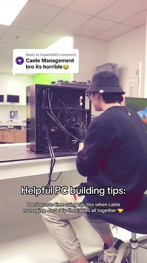 Replying to @ImpactEdit If you need any PC building tips like this just let me know.. always happy to help 😌 #pcbuild #pcsetup #gamingpc #gamingsetup #pcbuilds #pcgamer #desksetup