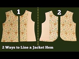 ✅ How to Line a Jacket Hem | Master Both Ways