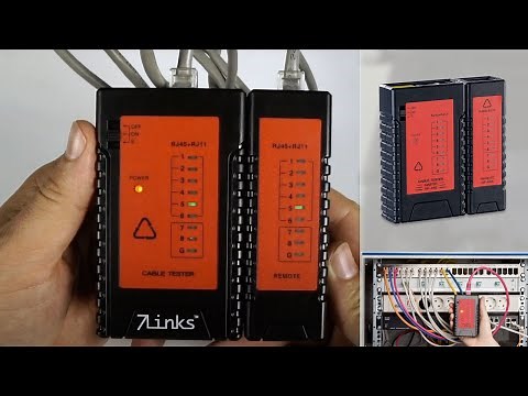 TESTEUR DE CABLES RJ45 et RJ11 - simple et pro - vérifiez votre installation réseau - [PEARLTV.FR]