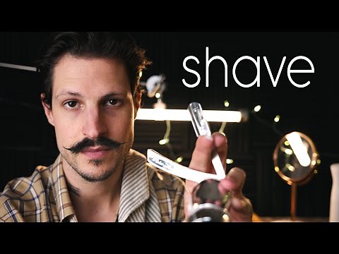 ASMR Realistic Beard Shave & Style | Binaural Shaving Roleplay ASMR