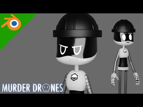 I Modeled a Worker Drone in Blender | Murder Drones